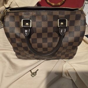 Louis Vuitton Damier Ebene Speedy 25 Bandouliere